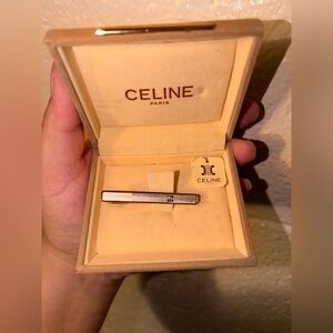 Celine Vintage Classic Two-Tone Tie Clip
